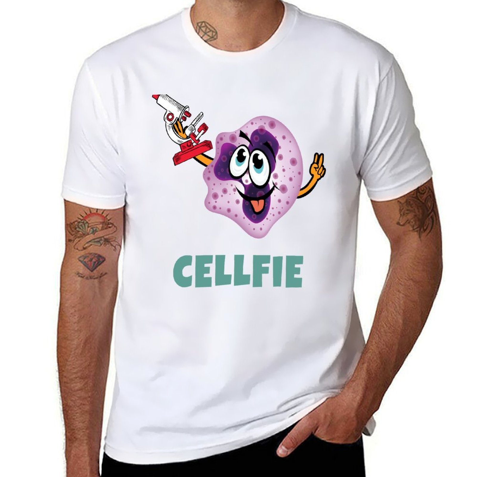 Medical Lab Tech - เสื้อยืด MEDICAL LABORATORY SCIENTIST TECH CELLFIE