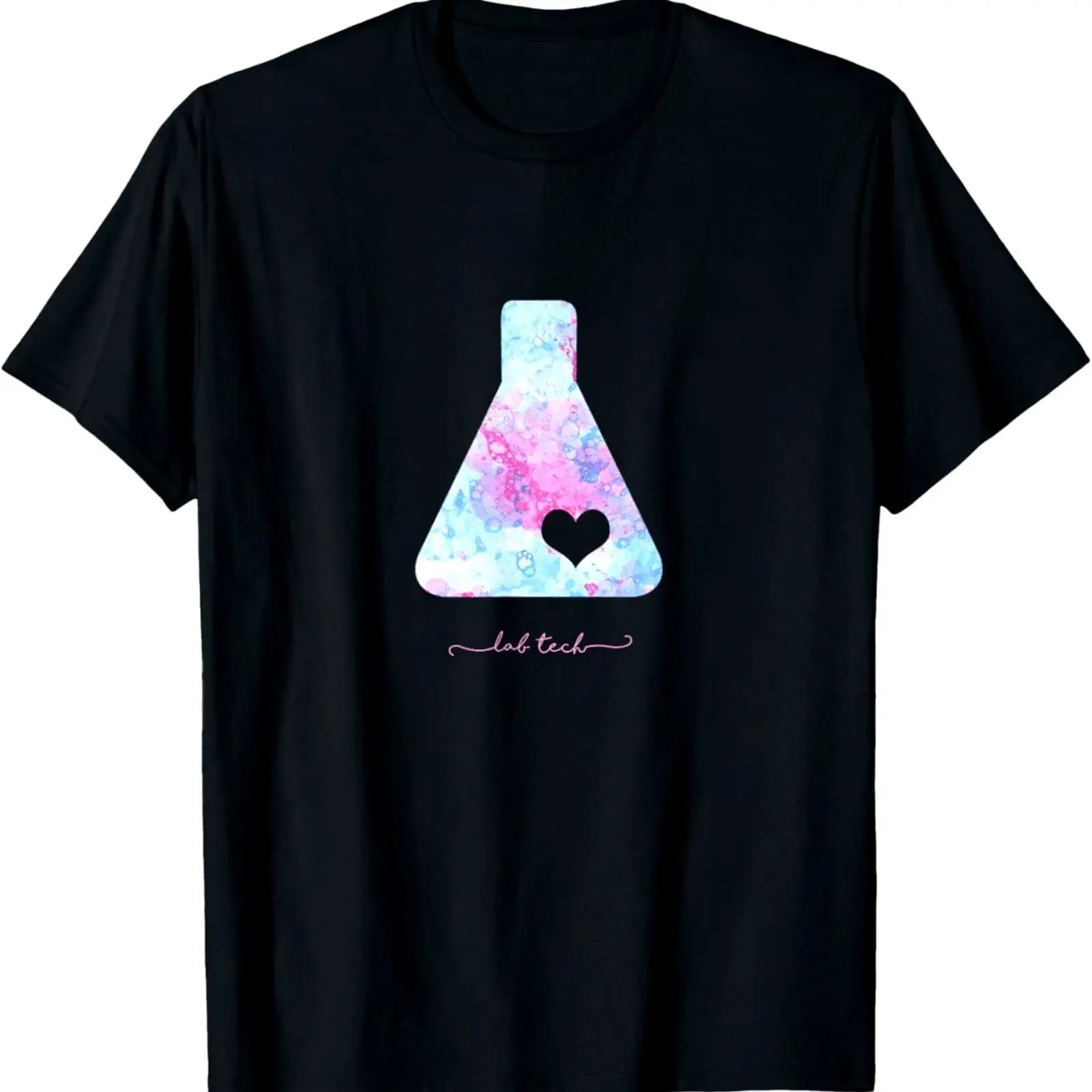Medical Lab Tech - เสื้อยืดลายบีกเกอร์รูปหัวใจ สำหรับวิทยากรทางการแพทย์ ของขวัญสัปดาห์แห่งความรัก น้ำหนัก 180 กรัม