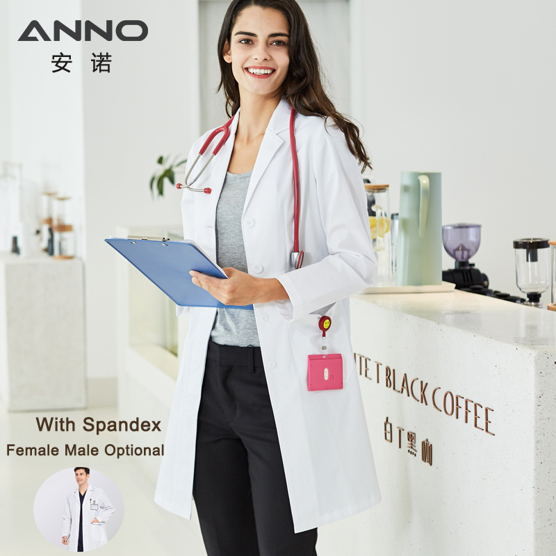 ANNO แขนยาว Lab เครื่องแบบ Spa - Medical Lab Coats บทวิจารณ์และราคา