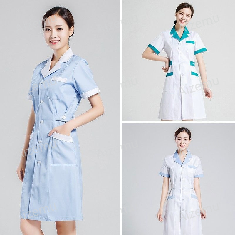 ชุดยูนิเซ็กซ์แขนสั้นสำหรับร้าน - Medical Lab Coats บทวิจารณ์และราคา